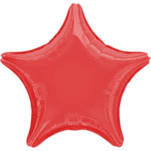 Folieballon Ster Rood bestellen bij FeestVoordeel |