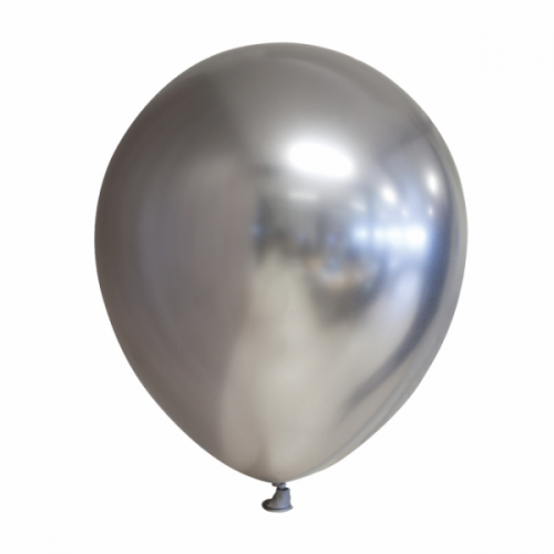 Ballonnen Chrome Zilver 30cm/10st bestellen bij FeestVoordeel |