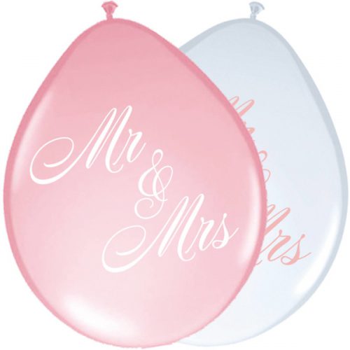 Ballonnen Mr en Mrs bestellen bij FeestVoordeel |