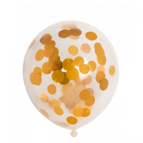 Confetti Ballonnen Goud bestellen bij FeestVoordeel |