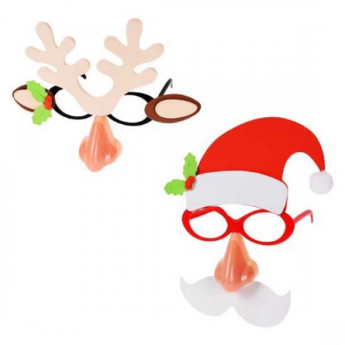 Partybril met Kerstdecoratie bestellen bij FeestVoordeel |