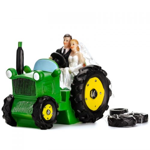 Taarttopper Bruidspaar Tractor bestellen bij FeestVoordeel |
