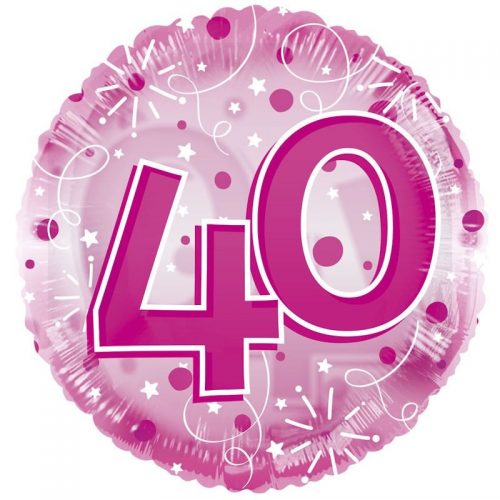 Folieballon Roze 40 bestellen bij FeestVoordeel |