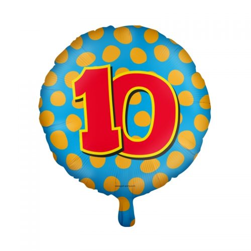 Folieballon Happy 10 bestellen bij FeestVoordeel |