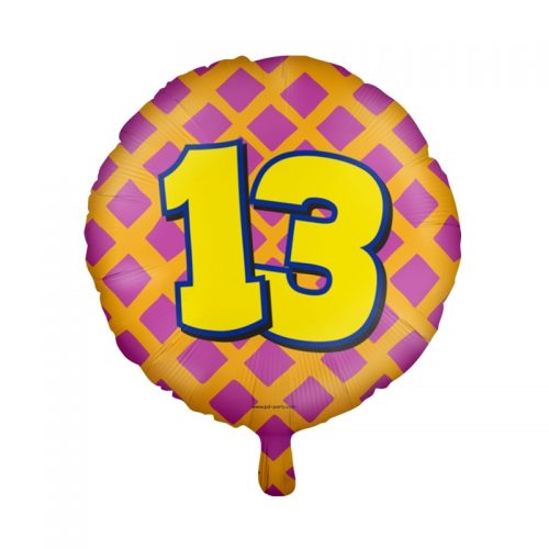 Folieballon Happy 13 bestellen bij FeestVoordeel |
