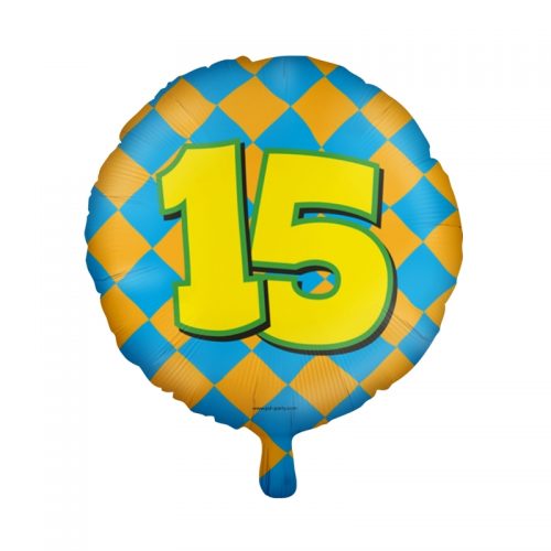 Folieballon Happy 15 bestellen bij FeestVoordeel |