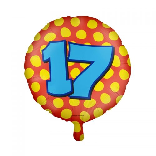 Folieballon Happy 17 bestellen bij FeestVoordeel |