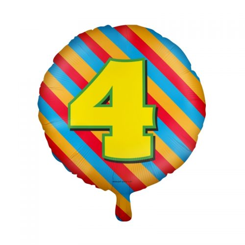 Folieballon Happy 4 bestellen bij FeestVoordeel |
