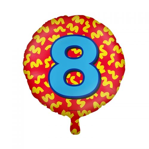 Folieballon Happy 8 bestellen bij FeestVoordeel |