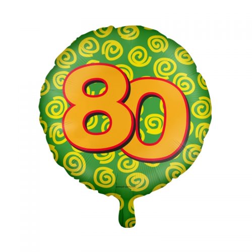 Folieballon Happy 80 bestellen bij FeestVoordeel |