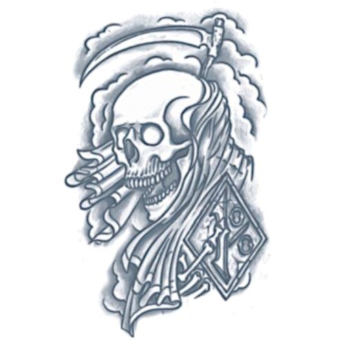 Tattoo Prison Reaper bestellen bij FeestVoordeel |