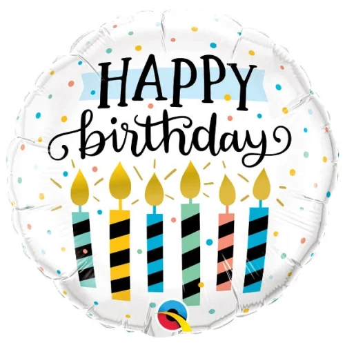 Folieballon Happy Birthday Candles bestellen bij FeestVoordeel |