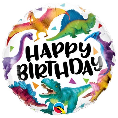 Folieballon Happy Birthday Dino bestellen bij FeestVoordeel |