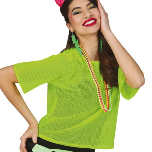 Net T-shirt Neon Groen bestellen bij FeestVoordeel |